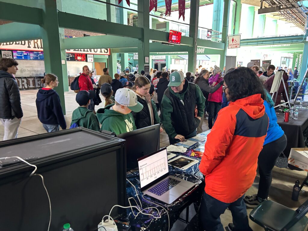 Kiran and Katharine working the TESS booth at Fenway 2026.